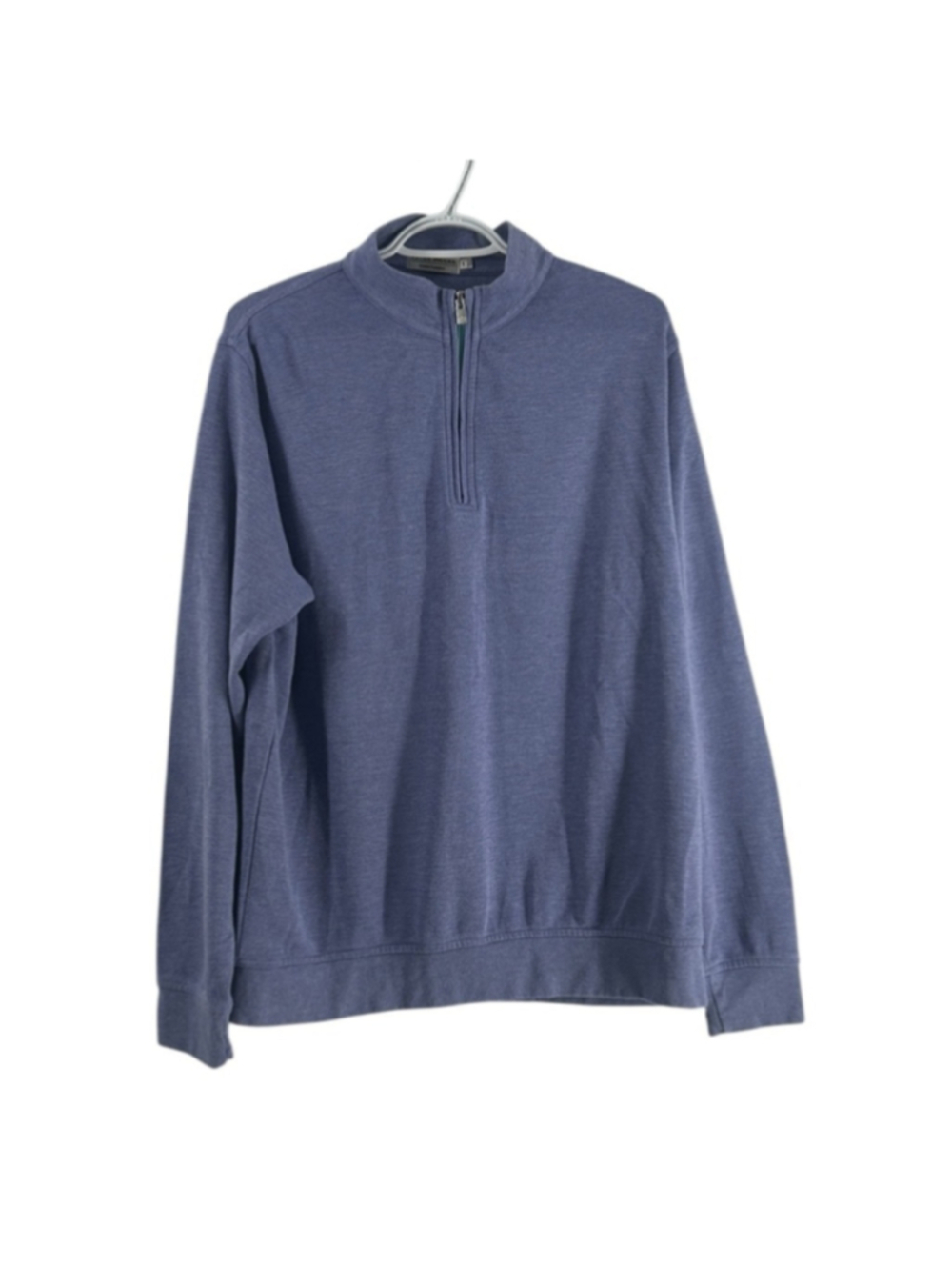 Peter Millar Blue Zip-Up Sweater crown comfort golf luxury business casual sz lg